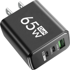 GaN PD Fast Charger with Type C and USB Ports 3 in 1 Quick Charging Adapter for iPhone 15  Samsung Huawei Xiaomi Mobile Devices