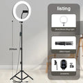 10" 26cm LED Selfie Ring Light Photography Video Light RingLight Phone Stand Tripod Fill Light Dimmable Lamp Trepied Streaming