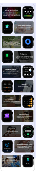 New Watch 10 Smart Watch Men Body Temperature BT Call NFC Always on Display GPS Sport Watches Women Smartwatch For Apple Android