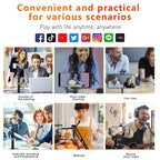 New Wireless Lavalier Microphone Portable Audio Video Recording Mini Microphone for iPhone Android PC Camera Live Gaming Phone