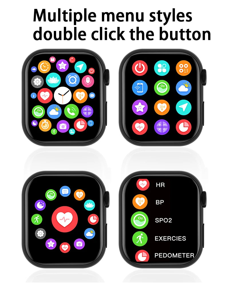 New Watch 10 Smart Watch Men Body Temperature BT Call NFC Always on Display GPS Sport Watches Women Smartwatch For Apple Android